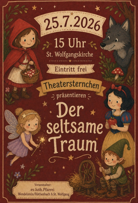 Plakat Theateraufführung "Der seltsame Traum"